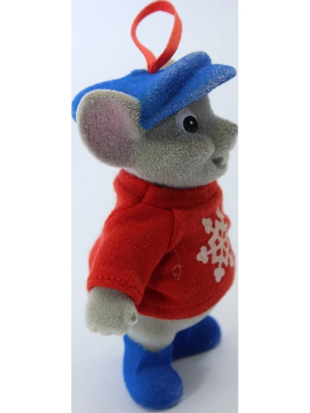 Disney The Rescuers Miss Bianca & Bernard Mouse Christmas Ornaments Flocked Set
